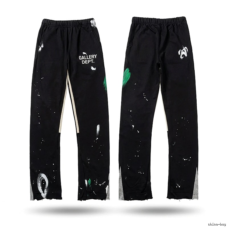 Gallery Dept Graffiti Style Black Trousers