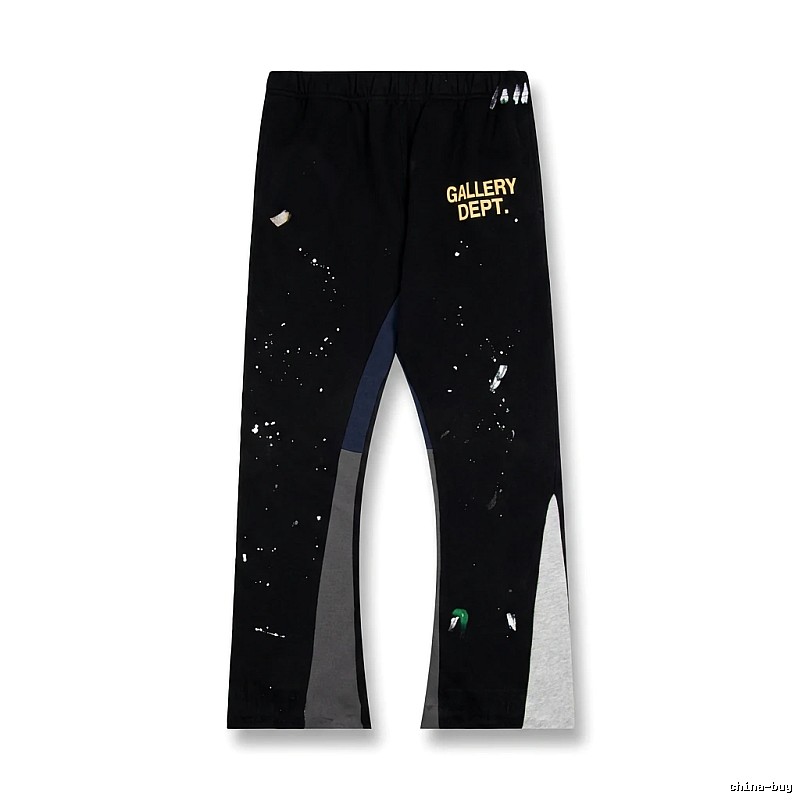 Gallery Dept Graffiti Style Black Trousers