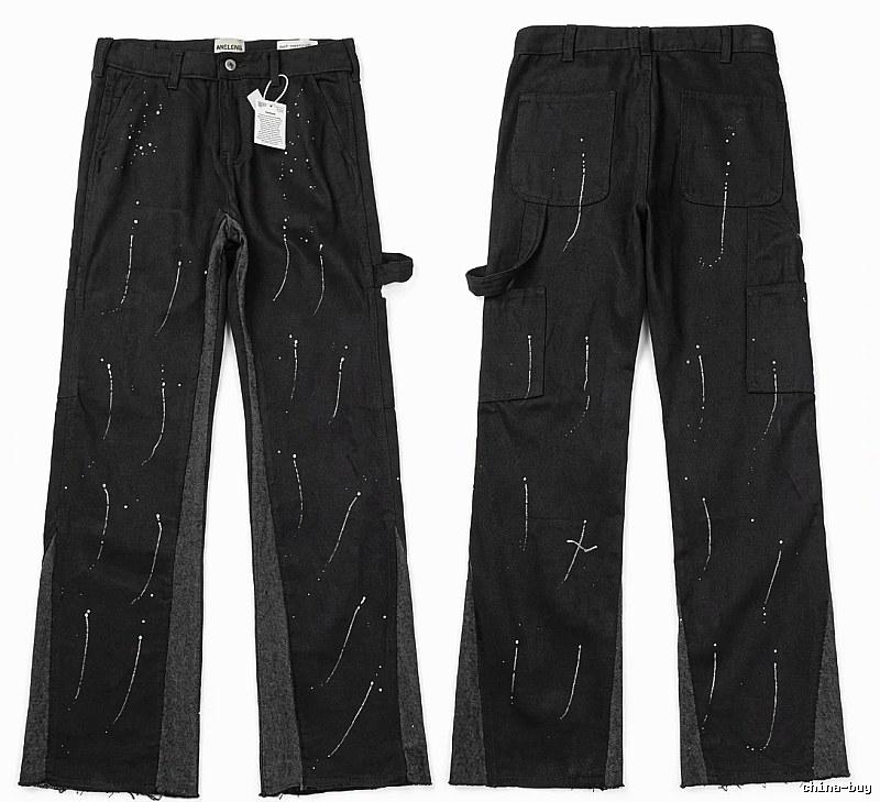 Gallery Dept Graffiti Style Black Work Pants