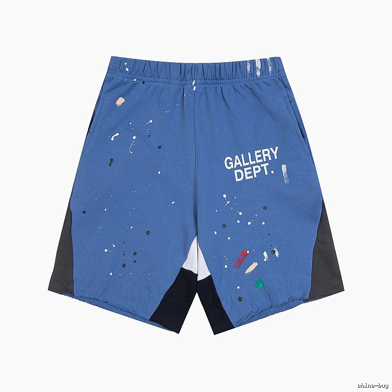 Gallery Dept. graffiti-style blue shorts