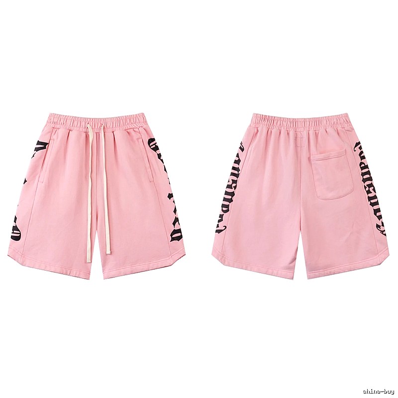 Godspeed Gothic Print Street Style Pink Shorts