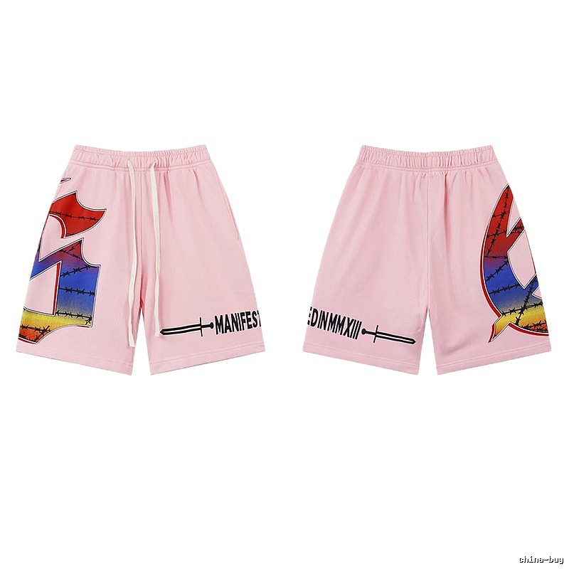 Godspeed Gradient Print Street Style Pink Shorts
