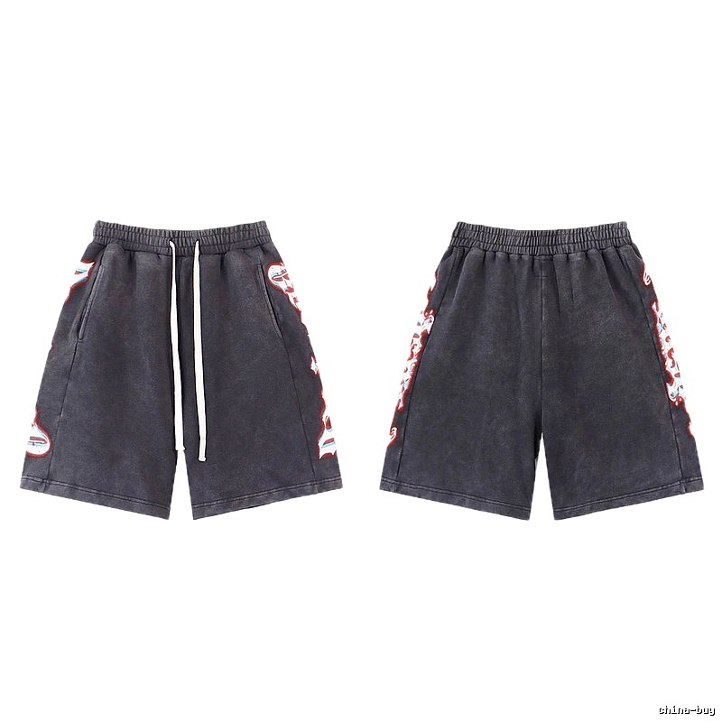 Godspeed Printed Street Style Charcoal Black Shorts