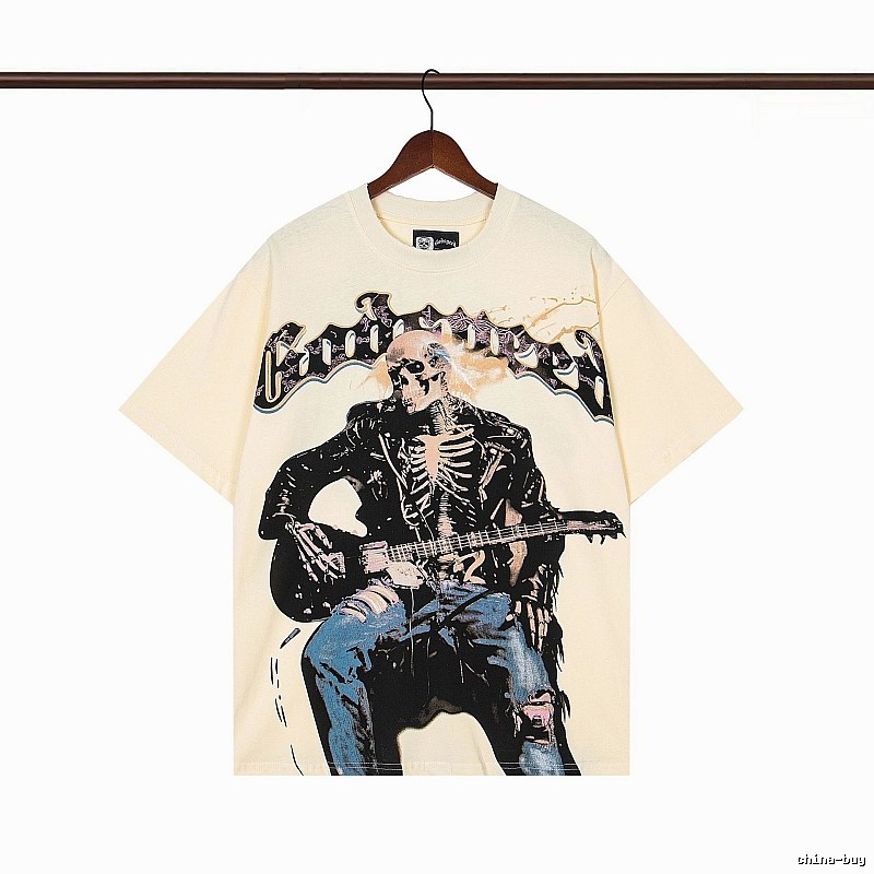 Godspeed Skull Print Rock Style Off-white T-shirt