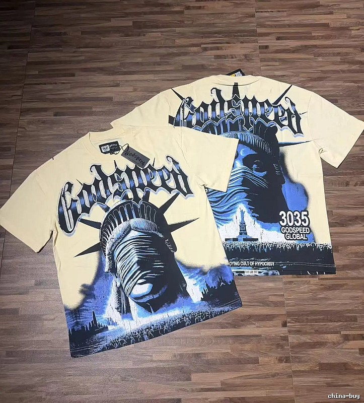 Godspeed Statue of Liberty Dark Style Beige T-Shirt