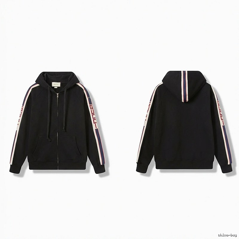 Gucci striped fashionable black sweatshirt