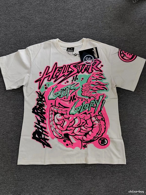 Hellstar Graffiti Street Style Off-white T-shirt