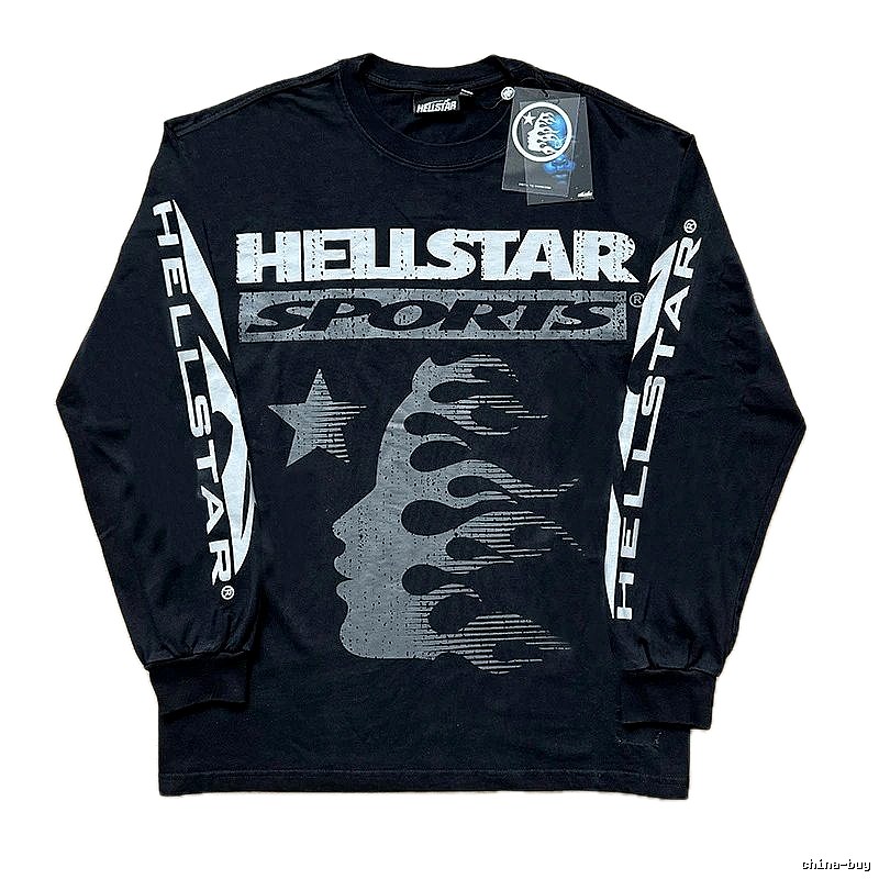 Hellstar Sporty Style Black Long Sleeve