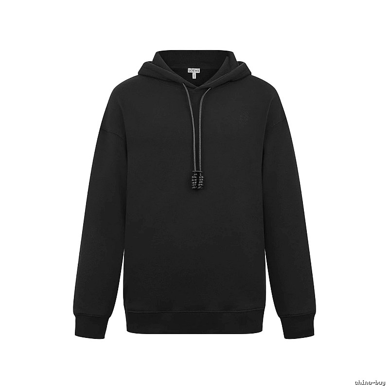 Hoodie with Plain Black Pullover Hoodie with Zip Detail