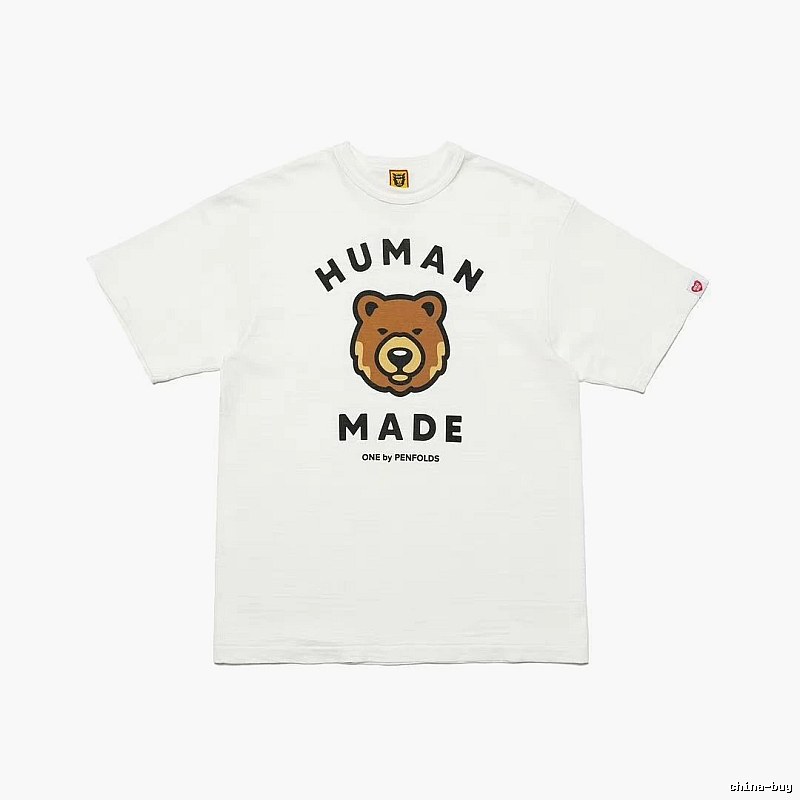 HUMAN MADE Bear Head Japanese Retro White T-Shirt