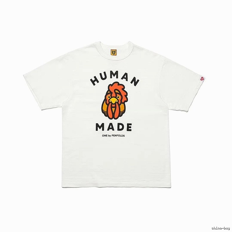HUMAN MADE x Le Coq Sportif Co-branded Japanese Streetwear White T-Shirt