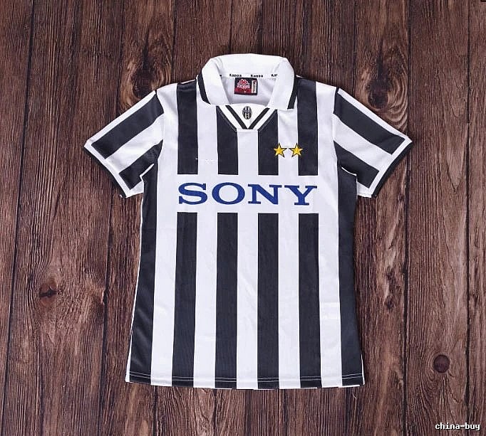 Inter Milan Patterned Brehme #3 soccer jersey Blue Black Striped with Signature Styling