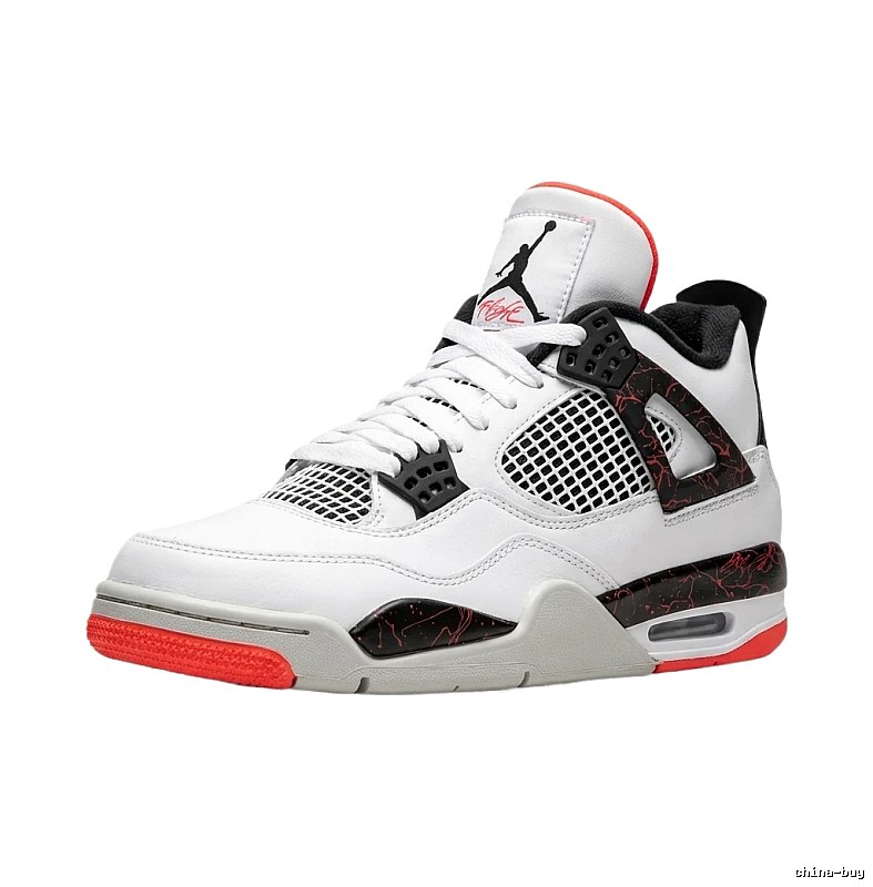Jordan 4th Generation Trendy White-Black-Orange