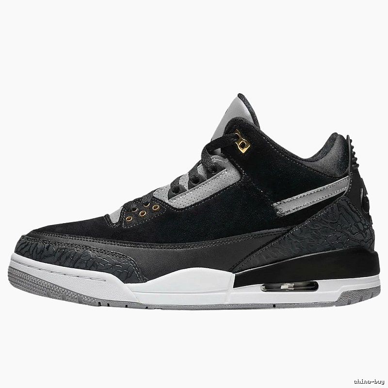 Jordan AJ3 Black and Gray Retro Sports Shoes