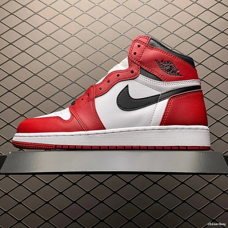 Jordan Red, White and Black Basketball High-Tops Highlighting Contrast Midsole Blocks