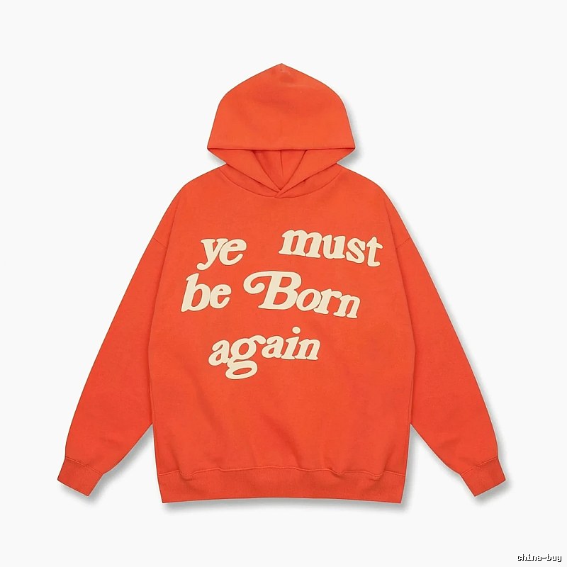Kanye orange trendy style sweatshirt