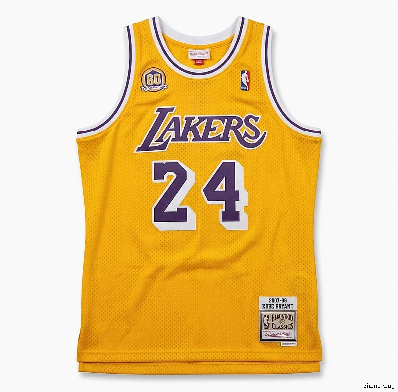 Kobe Lakers' retro-style yellow jersey