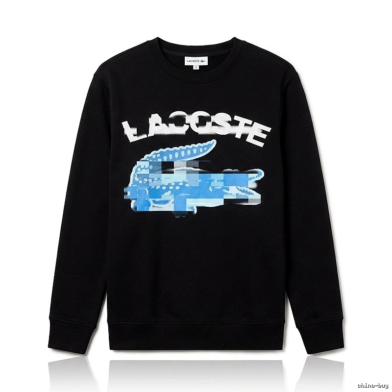 Lacoste trendy and cool style black sweatshirt