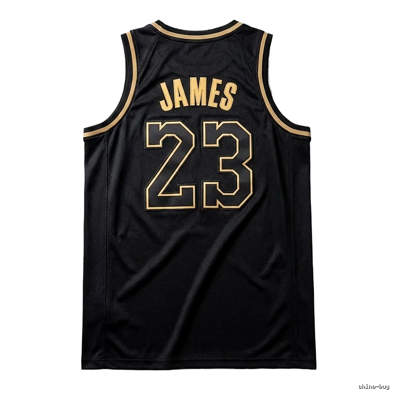 LBJ No.23 black basketball jersey