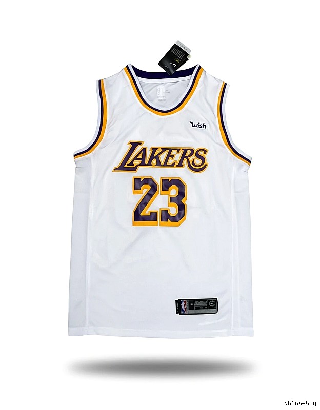LBJ's retro white jersey of the Lakers