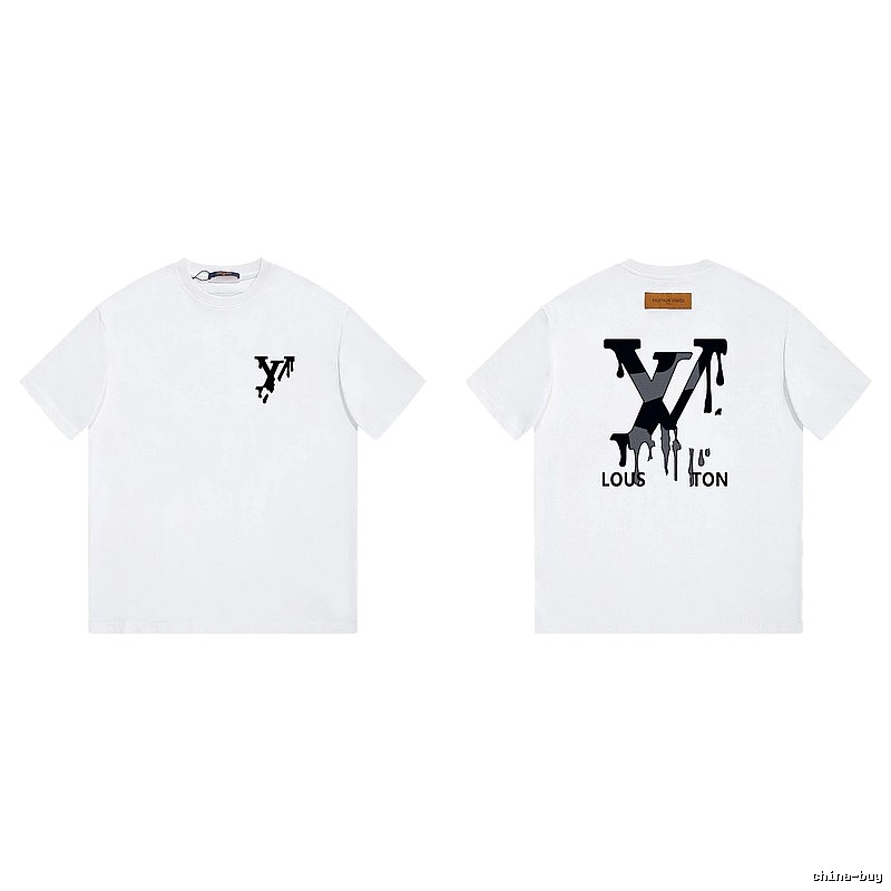 Louis Vuitton Graffiti Trend Style White T-shirt