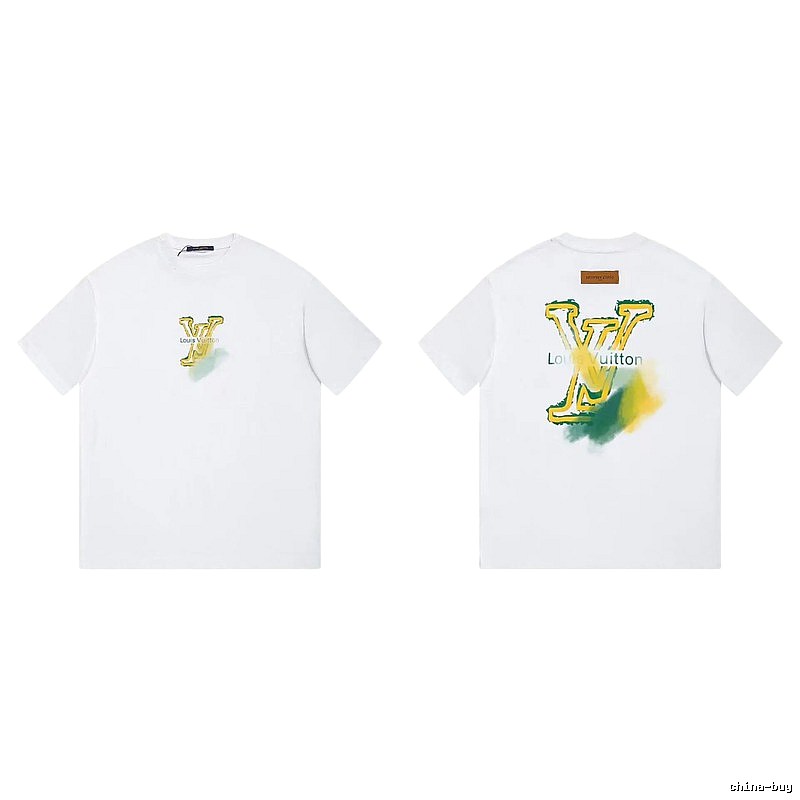 Louis Vuitton LV Printed Casual Style White T-Shirt