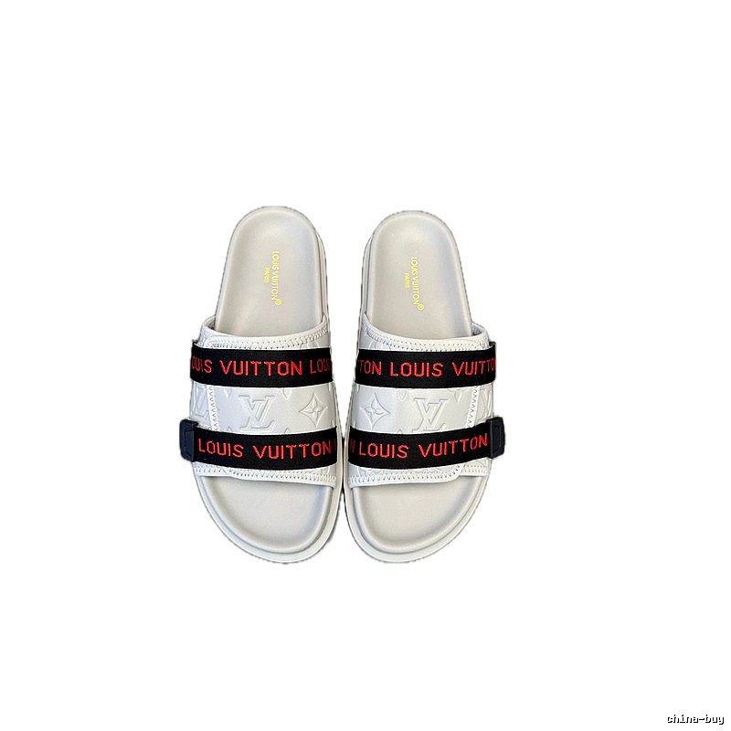 Louis Vuitton Monogram Casual Style White Slides