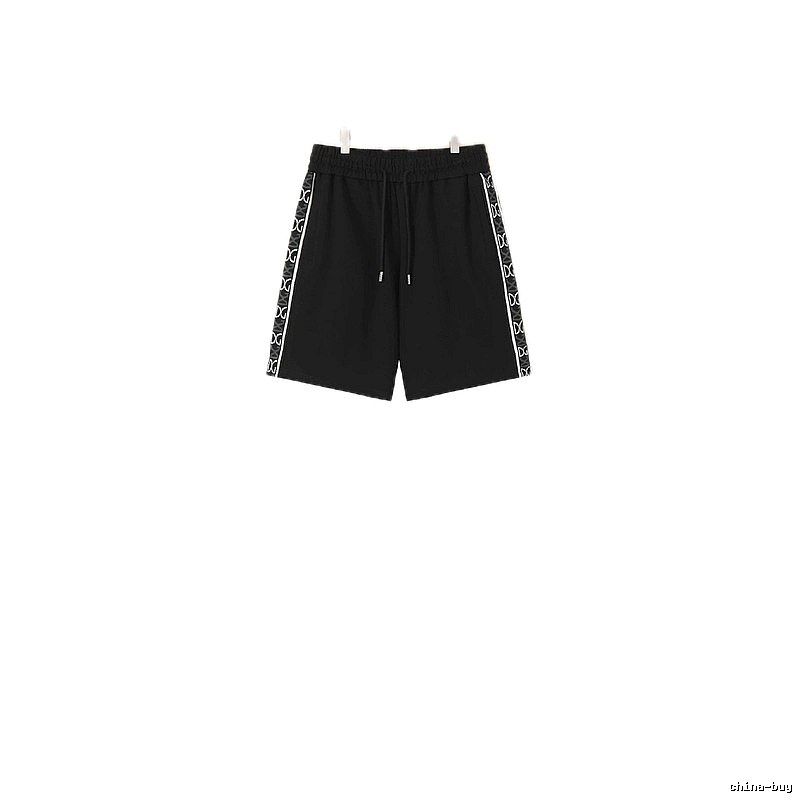 Louis Vuitton Side-Printed Casual Black Shorts