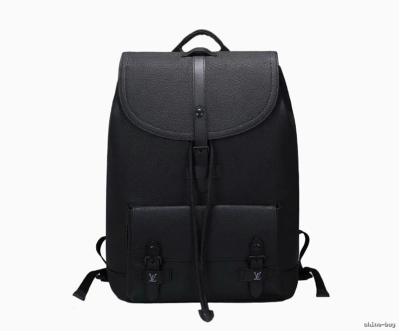 LV classic black backpack