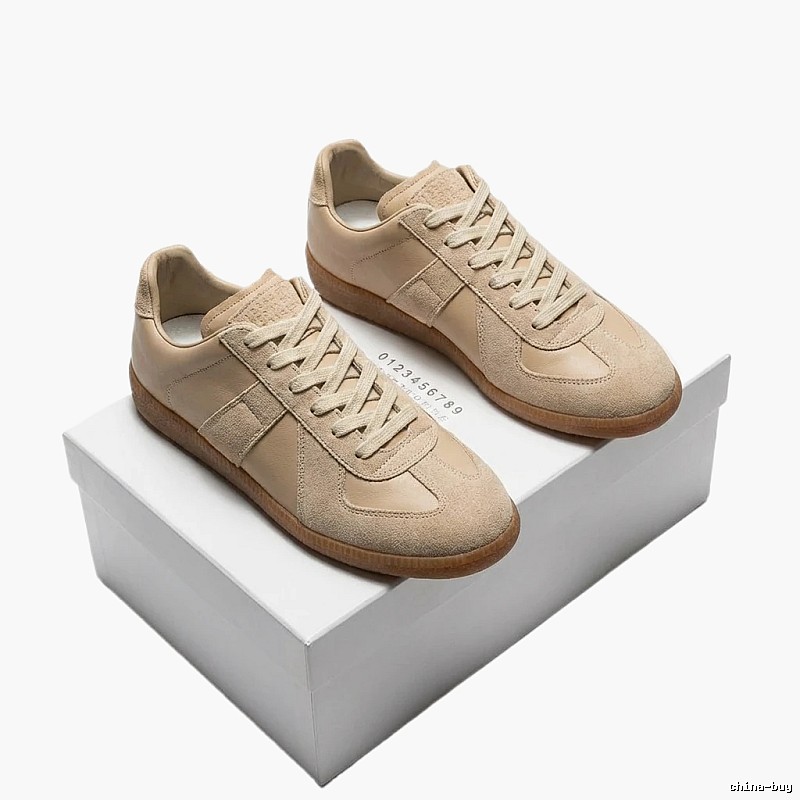 Maison Margiela German training style beige shoes