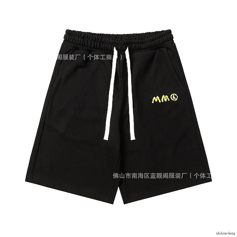 Maison Margiela minimalist style black shorts
