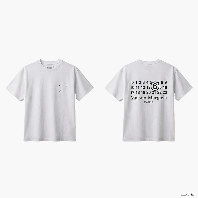 Maison Margiela white T-shirt with digital printing