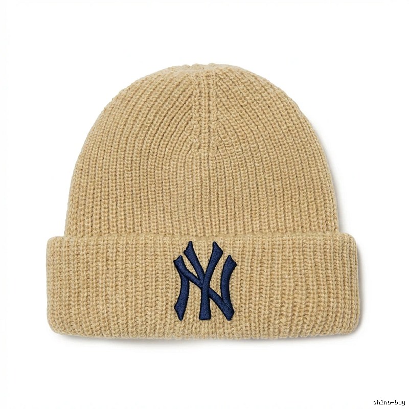 MLB classic beige knitted hat