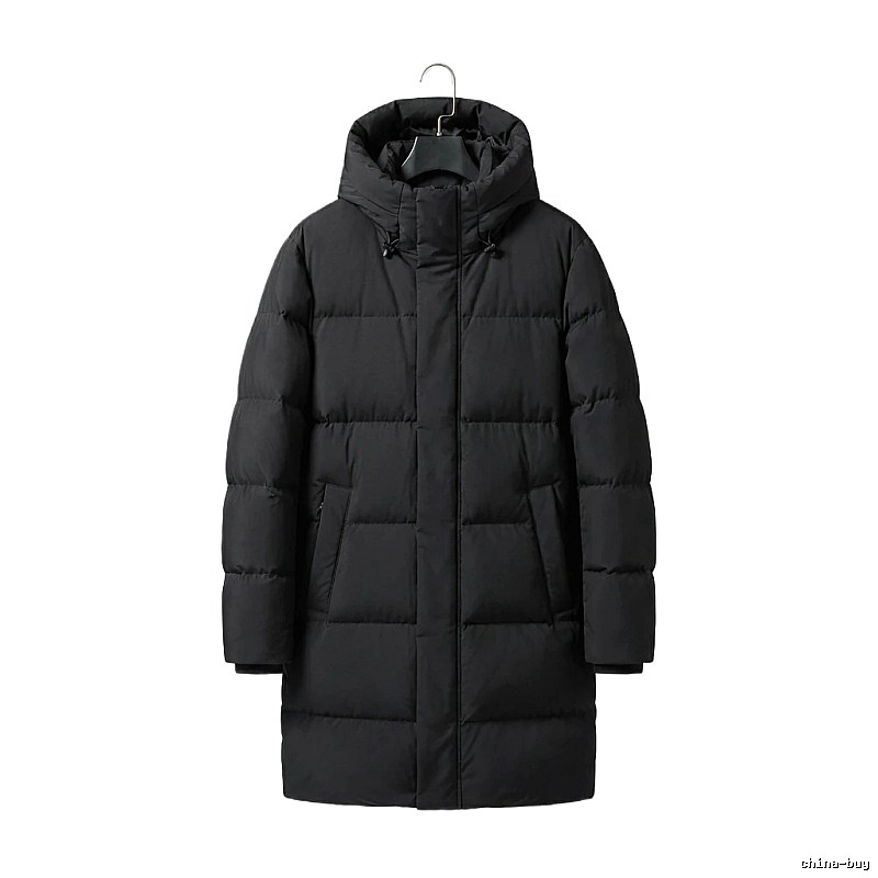 MLB long black down jacket