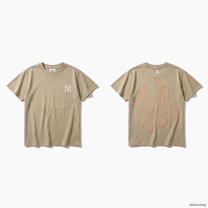 MLB retro style khaki T-shirt