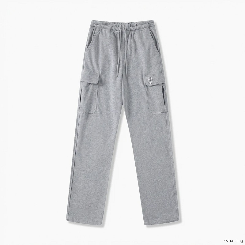 MLB utility-style grey long trousers