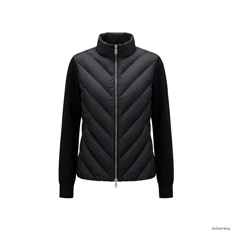 Moncler black casual style down jacket