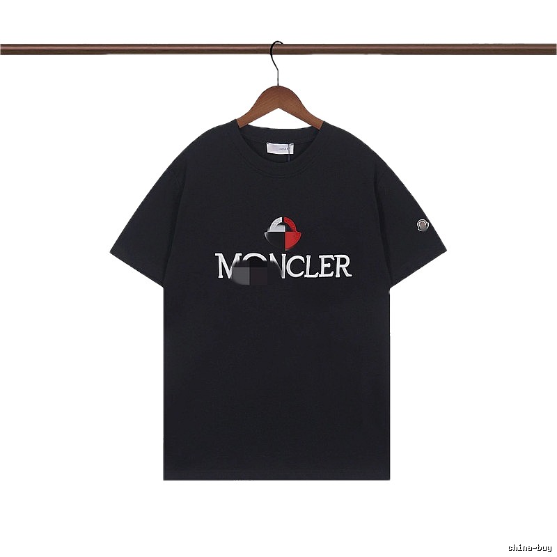 Moncler Printed Casual Black Short-sleeve T-shirt