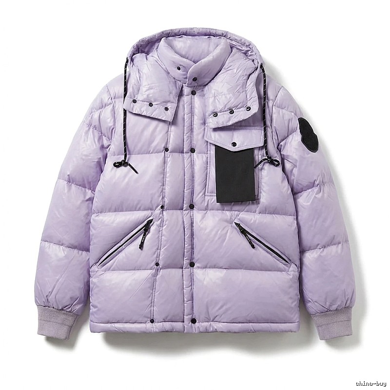 Moncler's trendy and cool series light purple down jacket