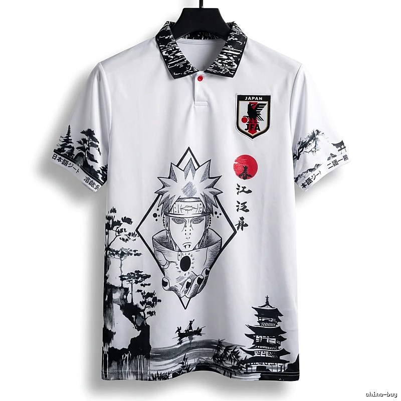 Naruto series and wind white short sleeves
