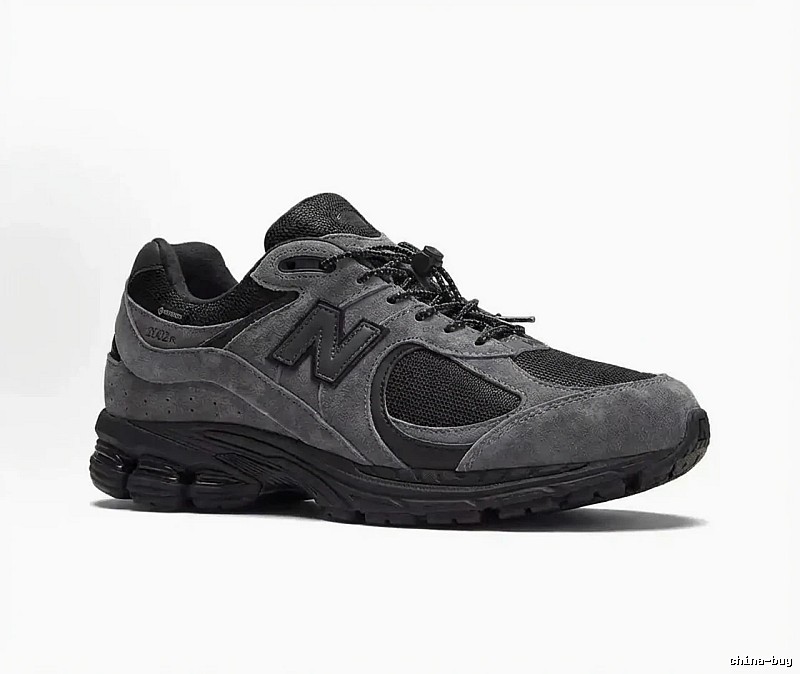 New Balance 2002R Retro Style Grey and Black Shoes