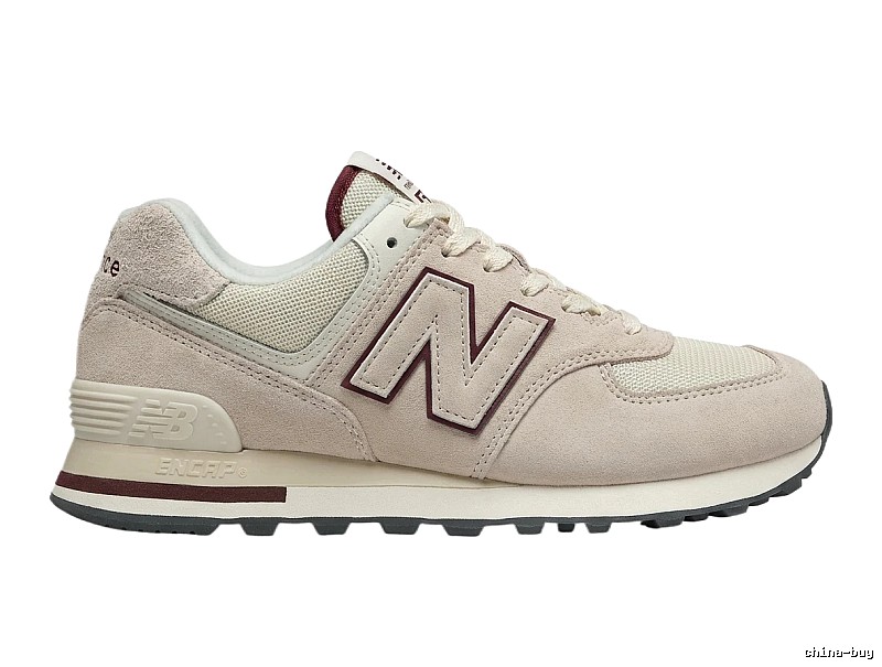 New Balance retro-style light gray sports shoes