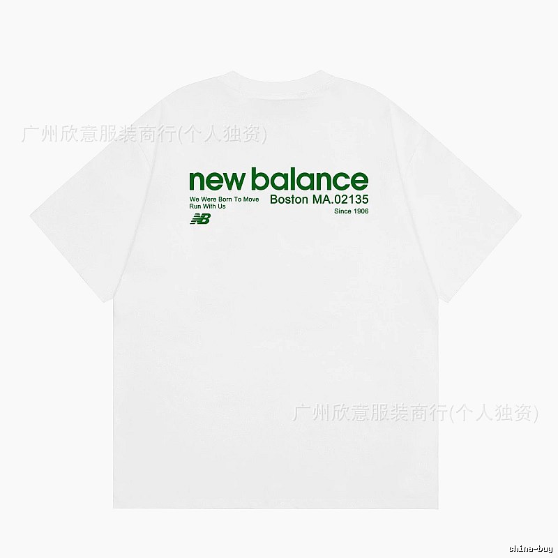 New Balance Vintage Casual Printed White T-Shirt
