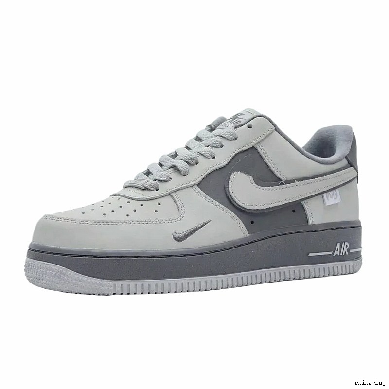 Nike Air Force 1 Grey Tone Trendy Shoes