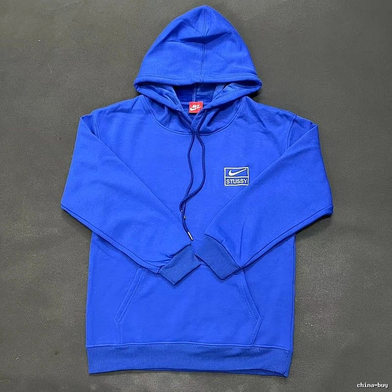 Nike Blue Zip Hoodie Campus Look Swoosh