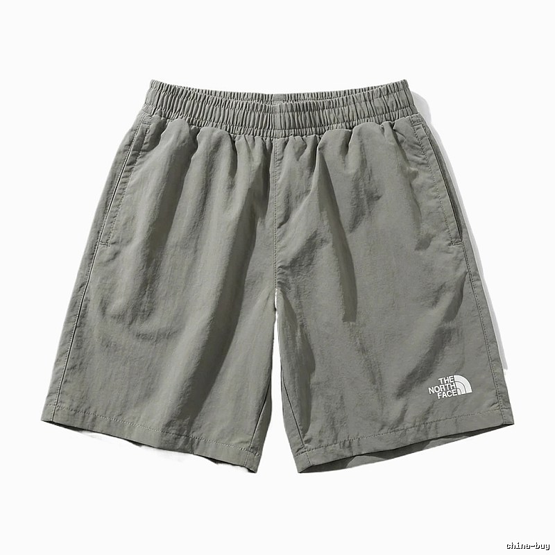 North Face casual style gray-green shorts