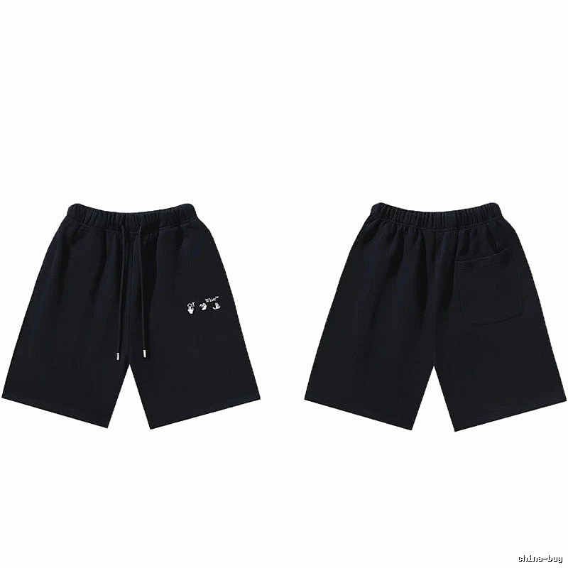 Off-White 016 Style Black Trendy and Cool Shorts