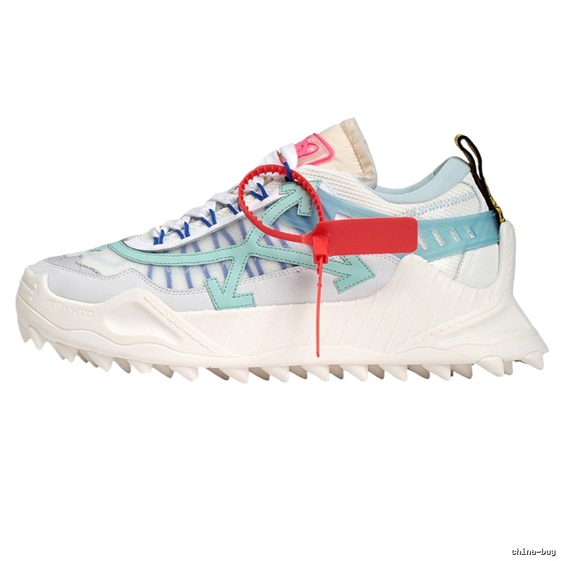Off-White casual style white and blue sports shoes