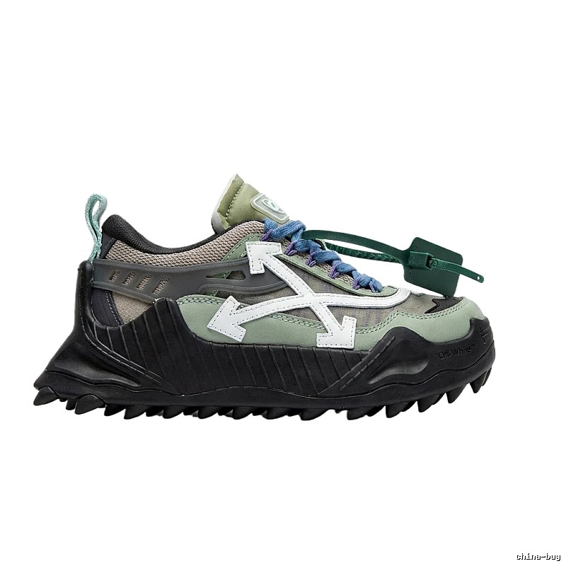 Off-White Functional Style Grey-Black Sports Shoes
