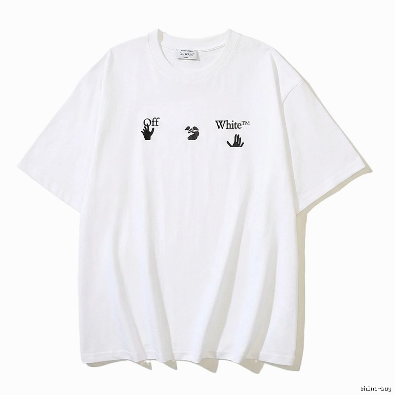 Off-White Gesture Print Style White T-shirt